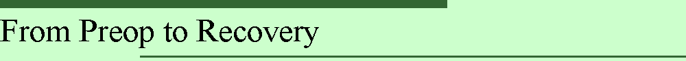 From Preop to Recovery